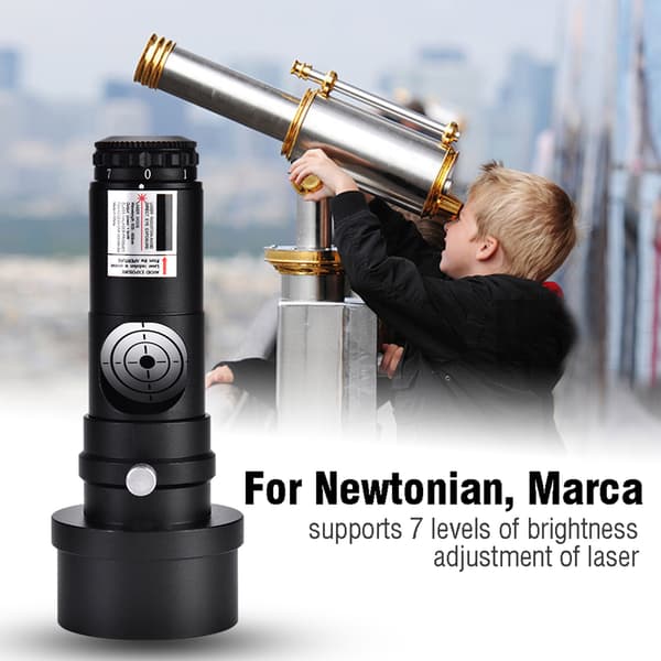1,25 tommer laser kollimator 2 tommer adapter 7 lysstyrkeniveauer til Newton-teleskoper