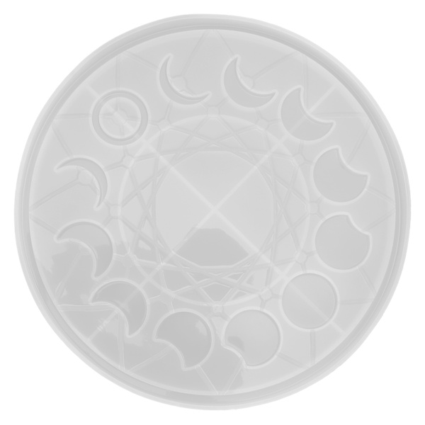 Månefasebrettform Lunar Eclipse Crescent Epoxy Resin Casting Molds for DIY Håndverk Smykkefremstilling Hjemmedekorasjon