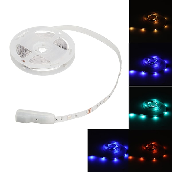 LED-remsor 16FT RGB Färgförändrande APP-kontroll LED-bandljus med fjärrkontroll för sovrum TV-rum Spelrum Jul Halloween DIY