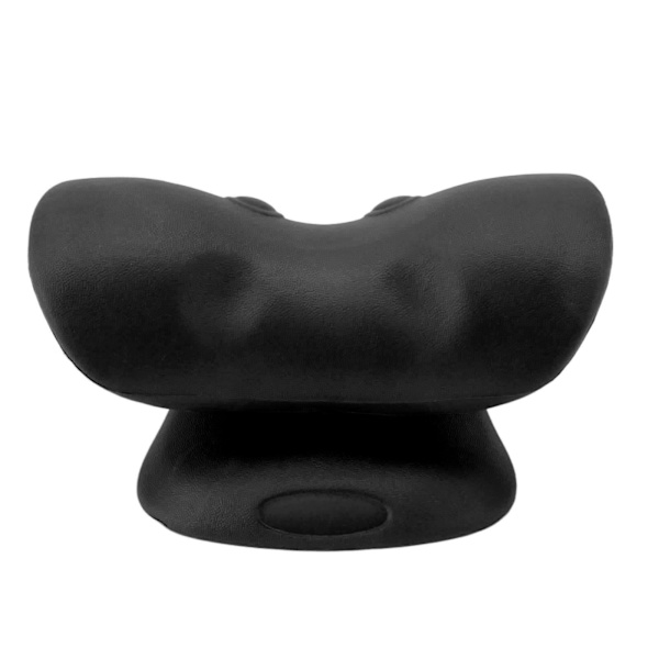 Nakke- og skulderafslapper til smertelindring U-formet design Spinal Traction Deep Cervical Massagepude Sort