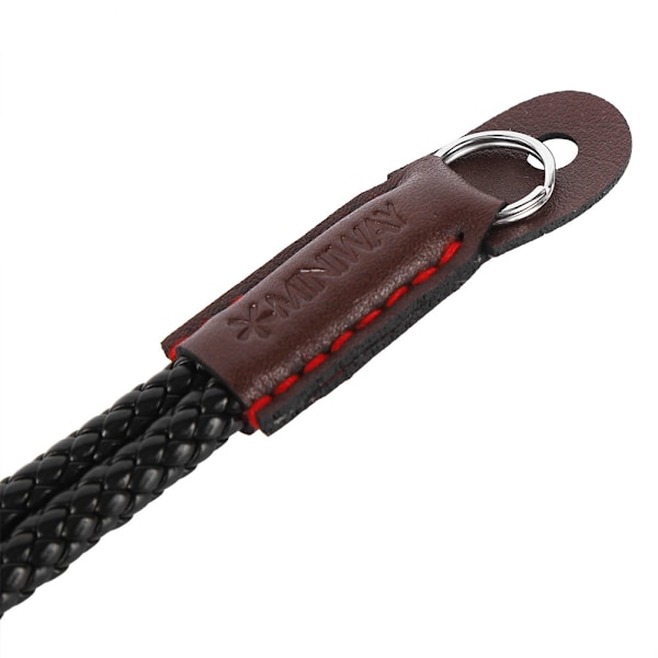 Nylon Svart Bärbar Universell Digitalkamera Ren Handgjord Rhombus Vävd Armband handledsrem