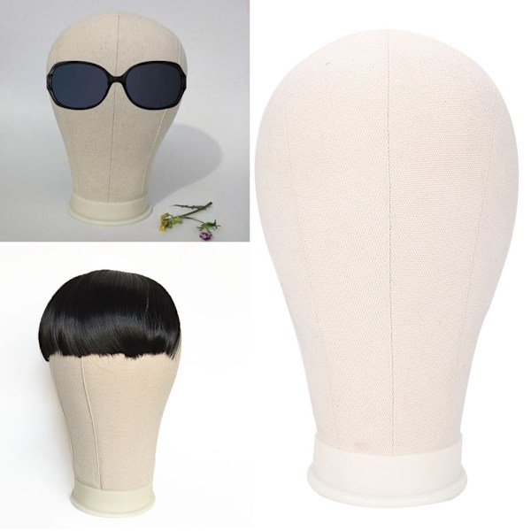 Øve Lærred Mannequin Hoved Styling Paryk Hoved Model Mannequin Manikin Hoved Paryk Holder (22in)