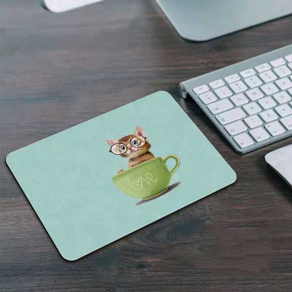 Oyun mouse pad 200x200x3 mm halkfri spelmusmatta kontorsmusmatta grön