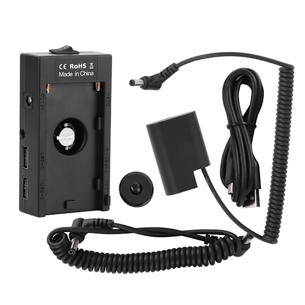 Full Coded DMW‑DCC12 Dummy Batteri Pack Koppling Adapter för GH3 GH4 GH5 GH5S Kamera