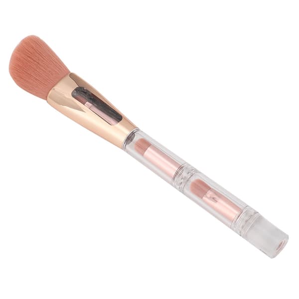 ZOREYA Super Soft 4-i-1 bærbar makeup børste multifunktionel kosmetisk børste