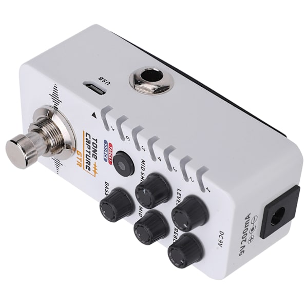 Gitarr Effekt Pedal Tone Capture 7 Förinställda Platser True Individuell EQ Pedal Bypass Full Metal Skal