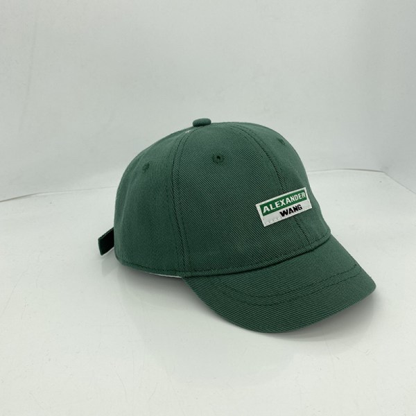 Dotpet Embroidered Lettering Short Brim Cap For Men And Women Adjustable Baseball Cap(Green)