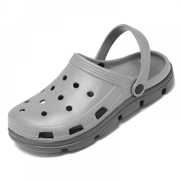 Unisex Have Clogs Sko Kvinder Mænd Sommer Slide On Sandaler-Grå(40/41 EU)