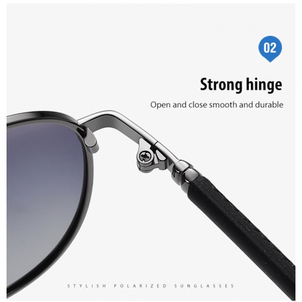 Polariserede Aviator Solbriller til Kvinder og Mænd, med 100% UV-beskyttelse Brune Gradient Linser og Letvægts Metalramme