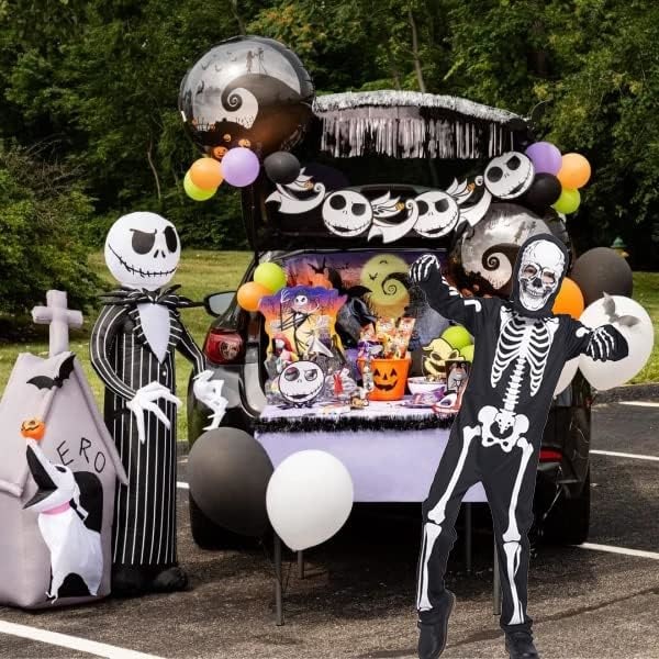 Børneskelet Kostume Gløder i Mørket Skeletter Halloween Skelet Kostumer til Drenge og Piger 7-9years