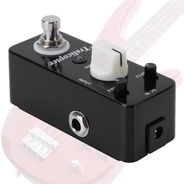Klassisk All Metal Housing Tremolo Distortion Pedal Elektrisk Gitarr Tillbehör