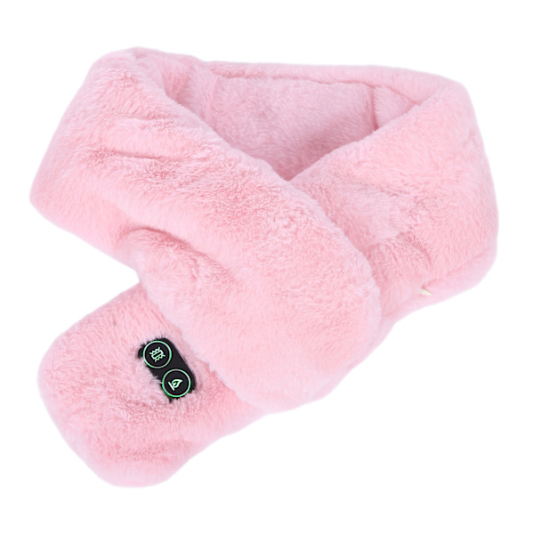 Sähköinen lämmitetty huivi USB Smart Neckerchief Lämmin 3 Vaihdetta Kaulaliina Wrap Miehille Naisille Pinkki