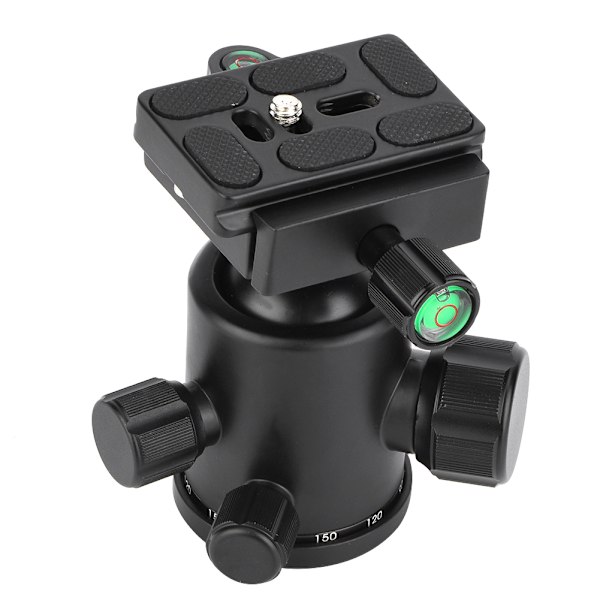 VBESTLIFE Aluminiumlegering Mini Tripod Kulledhuvudfäste Stativ med Snabbladdningsplatta