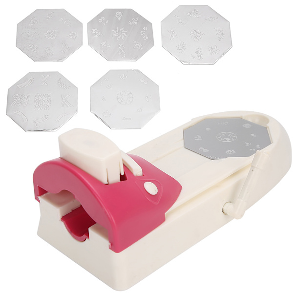 Nagelkonstskrivare Nagelkonstmönster Stämpel Manikymaskin Stämpel DIY Kit Set