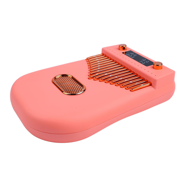 17 Tangenter Elektronisk Smart Kalimba Tommelfingerklaver Bærbart Musikinstrument med Nodeark til Børn Voksne Begyndere Pink