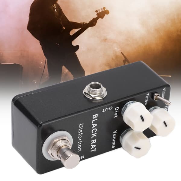 Forvrængning Guitar Pedal Elektrisk Effektor Enkelt Effekt Tilbehør med True Bypass Switch
