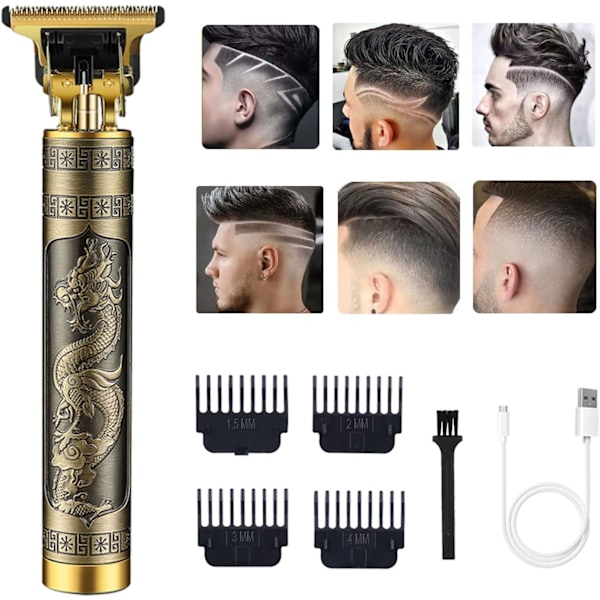 Hair Clippers for Men, Cordless Electric Hair Trimmer Rechargeable Beard Trimmer Shaver, Electric T Blade Trimmer Zero Gapped Edgers