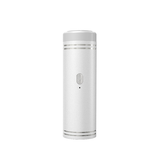 Sähköinen Partakone Langaton, Kannettava Miesten Partakone Matkakone USB-Lataus Pestävä Hiustenleikkuri Parranleikkuri (Hopea)