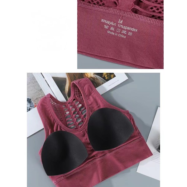 Naisten urheiluliivit, Crop Tank Top Bralette, Ribbed Seamless, Pitkät, Pehmustetut, Lounge-Liivit Joogalle, Urheiluun - Musta (XXL)