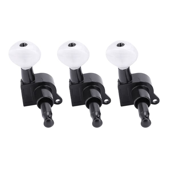 Tuning Pegs Locking Tuners Machine Heads til Akustisk Elektrisk Guitar (Sort 6L)