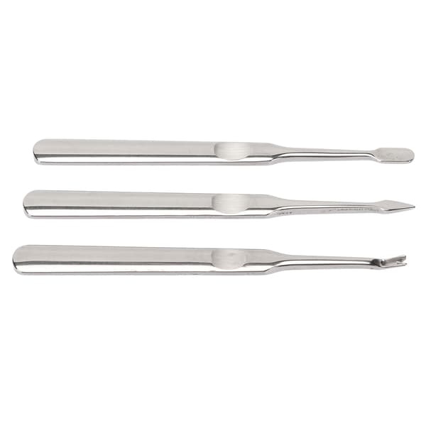 3 stk. Negle Cuticle Trimmer Rustfrit Stål Professionel Cuticle Neglefjerner Pusher til Manicure