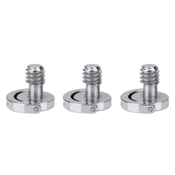10 stk. aluminiumslegering 1/4'' gjengeskruer hurtigutløserplate stativtilbehør