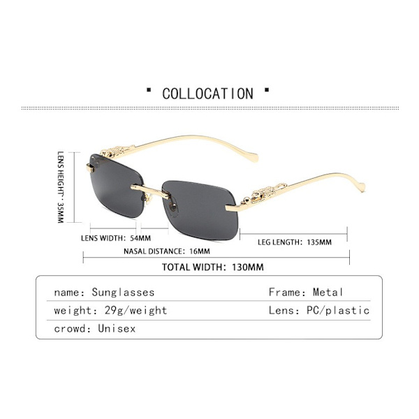 Flat Top Hip Hop Rapper Retro Aviator Solbriller