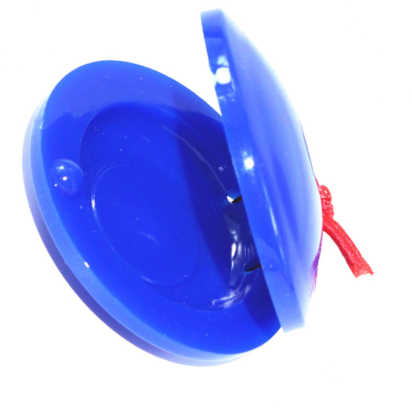 Barn Finger Castanet Plast Castanet Musikinstrument Rytm Pedagogisk Leksak för Barn Mörkblå