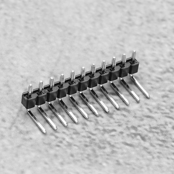 10 stk. 11-bens han single row 2,54 ben stift header stik til guitar pickup