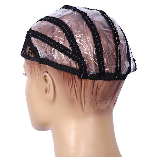 10 stk./parti Fashion Åndbar Elastisk Blonde Paryk Hætter Hårnet Snood Til Fremstilling Af Parykker (Sort)