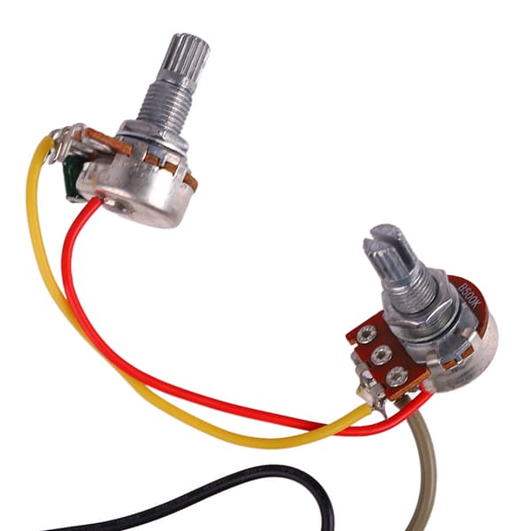 Gitarrkopplingsschema A500K B500K Potentiometrar 3-vägs vippströmbrytare 1 volym 1 ton Elektrisk gitarr förkopplad sele