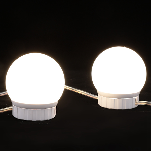 LED-glödlampa spegellampa Vanity USB Touch Switch spegellampa kit lins strålkastare glödlampor kit 2 glödlampor