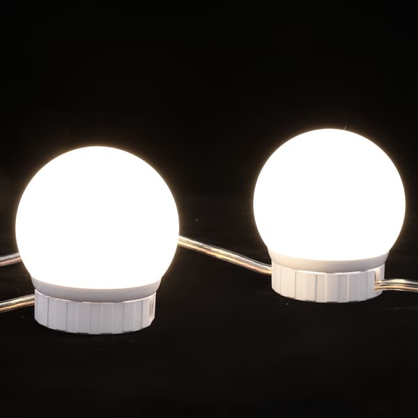 LED-pære speil lys Vanity USB Touch Switch speillampe sett objektiv frontlykt pærer sett 2 pærer