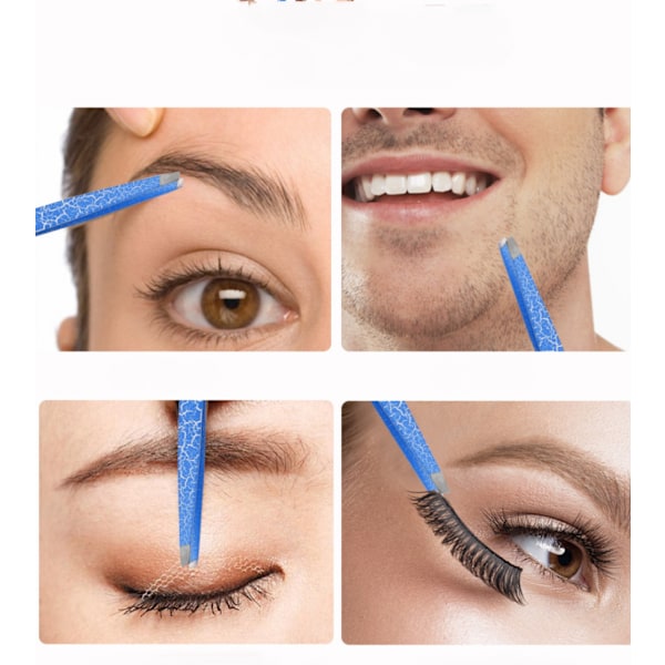 Pincett för ögonbryn - Lutande spets ögonbrynspincett i rostfritt stål för  kvinnor och män - Fantastisk precision på bryn, ansiktshår 20fa | Fyndiq