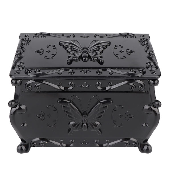 Multifunktionel Retro Makeup Værktøjer Beholder Opbevaringsboks Bomuldspinde Pads Organizer Holder