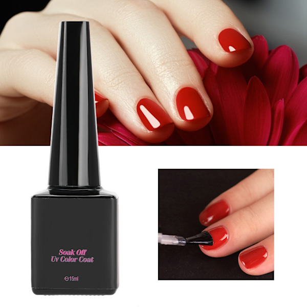 15ml Resin UV-nagelgel Basgel Topplack Nagelkonst Långvarigt Poleringsverktyg Basgel