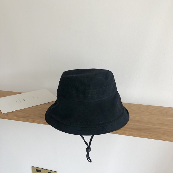 Unisex Bucket Hat Solskydd Mössa Fiske Utomhus Sol Strandhatt-Svart