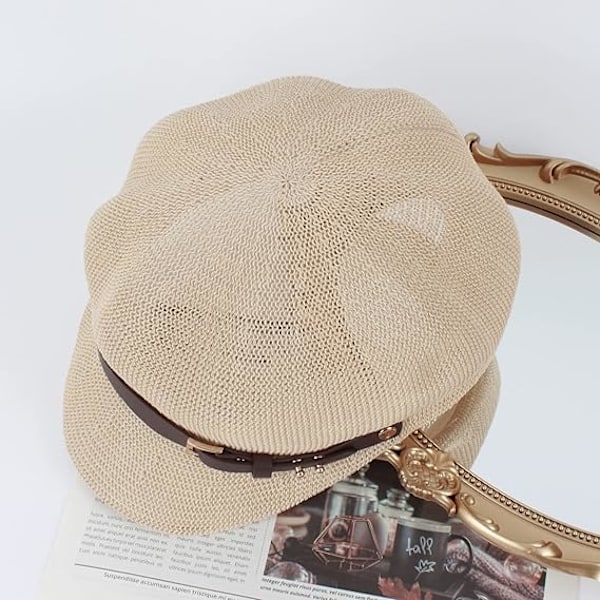 Sommarhatt i halm för kvinnor, visir, nyhetspojke, målarhatt