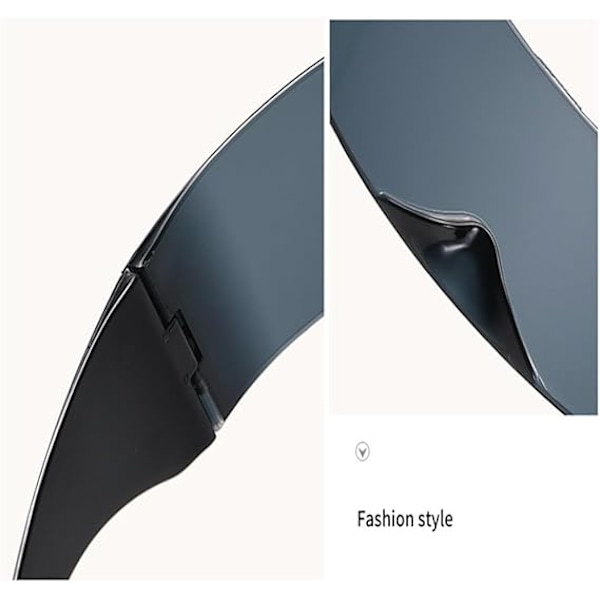 Omlott Silver Spegel Solglasögon Dam Herr Solbrillor Shades Solglasögon Medium Gray