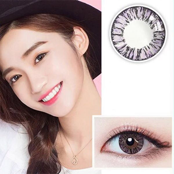 14,5 mm värilliset piilolinssit silmäasusteet värilinssi 0 astetta (violetti)