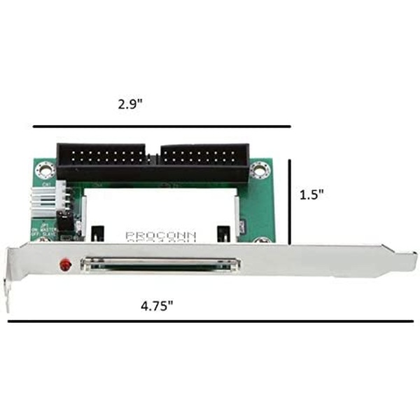 3 kpl AYA IDE/PATA - CF (CompactFlash) 40-nastainen käynnistettävä sovitin PCI-telineellä