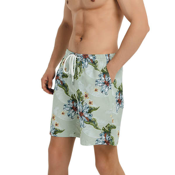 Mens Funny Swim Trunks Quick Dry Beachwear Sports Running Swim Board Shorts-DK018