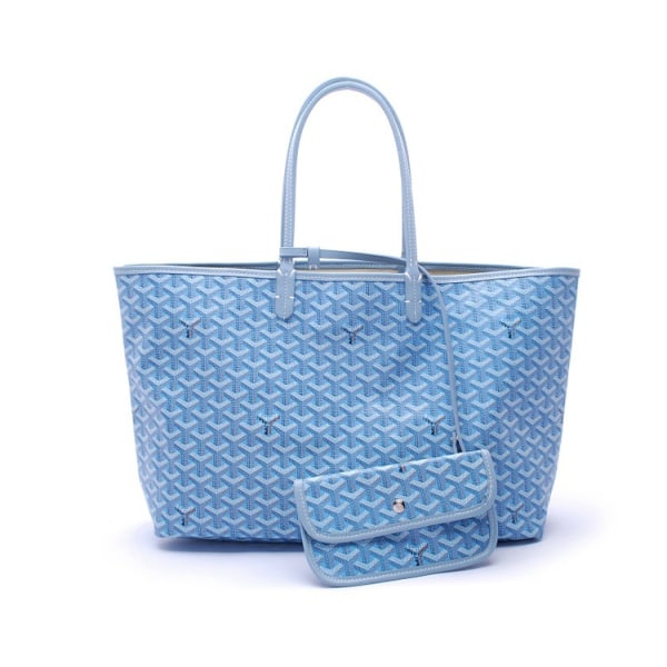 Enstaka Axel Damernas Bag Shopping Bag Star Fan Zi Moder Bag PU Stor h?g kapacitet baby blue