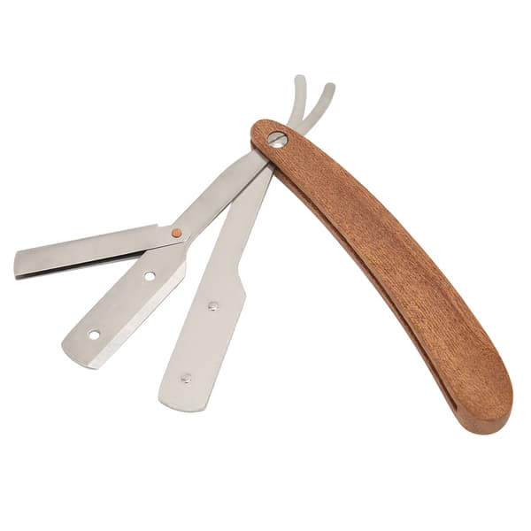 Retro lige barberkniv i rustfrit stål til mænd og kvinder
