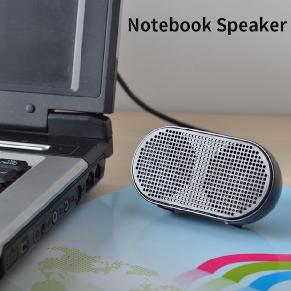 Mini Notebook-högtalare USB-ljudkort Högtalare Bärbar dator Liten ljud-USB-gränssnitt för PC Stereo Högtalare Inget brus