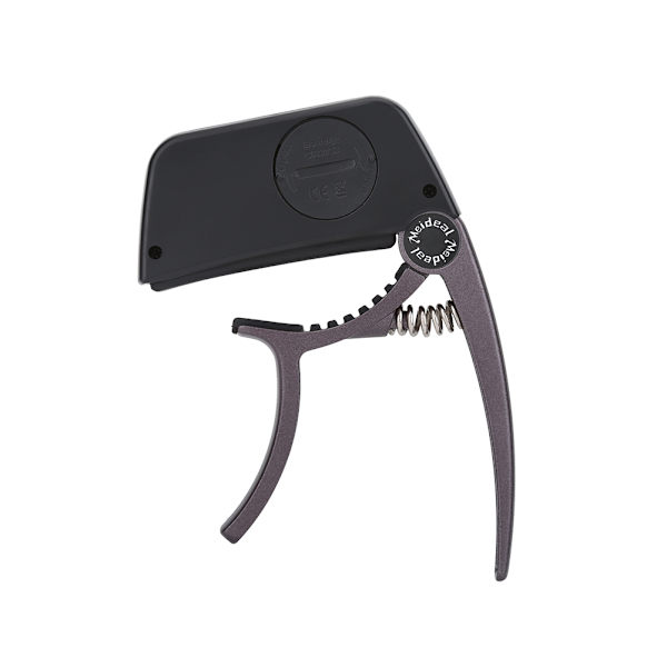 Enhånds Hurtig Skift Metal Capo Tuner Gear til Akustisk Elektrisk Guitar (Kaffe)