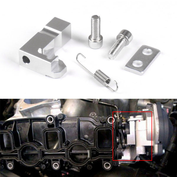 Insugningsrör P2015 Reparationsfästesats Aluminium grenrör ställdon Motor för Volkswagen Audi Skoda 2.0 TDI - tvåpack