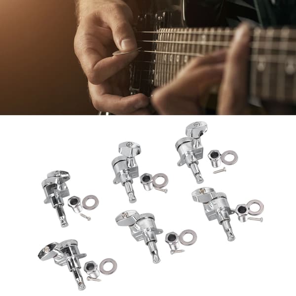Guitar Tuner Peg Square String Tuning Peg Tuner Machine Knob til Elektrisk og Akustisk Guitar