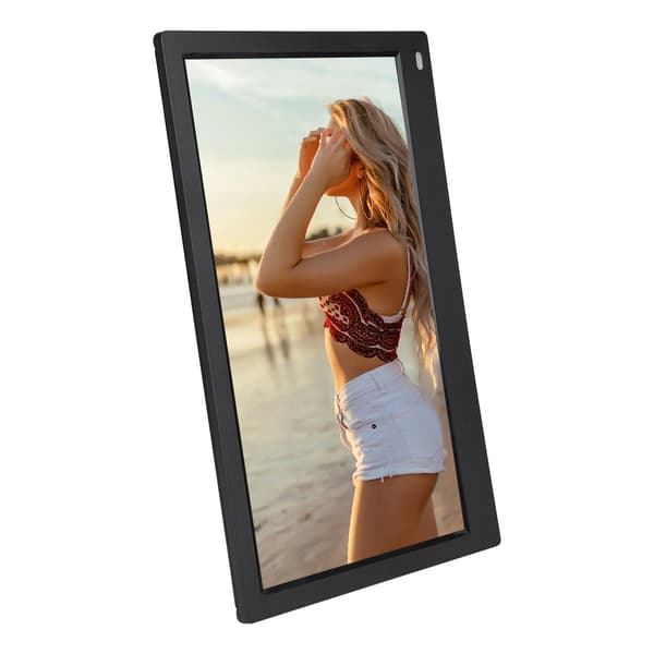 12,5\" skærm HDMI IPS Multifunktionel Digital Elektrisk Fotoramme 1080P (Sort)