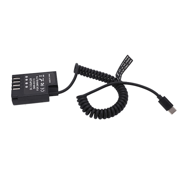 Typ C DMW DCC12 Full Decoding Dummy Batteri DC Koppling Power Adapter för GH3 GH4 GH5
